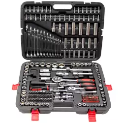 215 Piece Professional Socket Set - 1/2" 3/8" 1/2" DR / Spanners / Torx + More