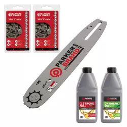 10" Bundle Pack - Bar and 2 x Saw Chain (40 Links) + Oils