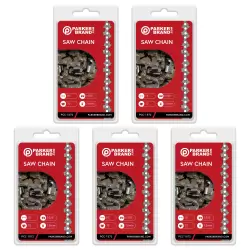 5 Pack of 18" Chainsaw Chains - 72 Link
