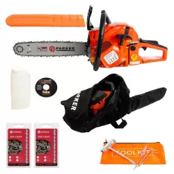 62cc 16" Petrol Chainsaw + 2 x Chains + More