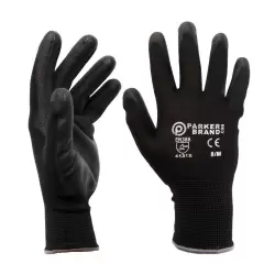 Black Nylon / Nitrile Coated Safety Work Gloves