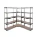 Galvanised Garage Shelving Corner Unit 3 Pack (175KG) - Boltless