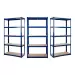 3 x Powder Coated Garage Shelving Unit (175KG) - Boltless