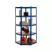 Powder Coated Garage Corner Shelving Unit (175KG) - Boltless - Thumbnail 10
