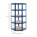 Powder Coated Garage Corner Shelving Unit (175KG) - Boltless - Thumbnail 11