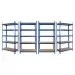 4 x Powder Coated Garage Shelving Unit (265KG) - Boltless