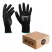 24 x Black Nylon / Nitrlie Coated Safety Work Gloves - Small
