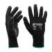 1 x Black Nylon / Nitrlie Coated Safety Work Gloves - Small