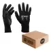 24 x Black Nylon / Nitrlie Coated Safety Work Gloves - Large