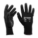 1 x Black Nylon / Nitrlie Coated Safety Work Gloves - Large