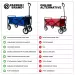 Heavy Duty Foldable Garden Trolley Cart Wagon - Lilac - Thumbnail 7