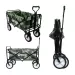 Heavy Duty Foldable Garden Trolley Cart Wagon - Green Digital Camouflage