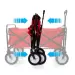 Heavy Duty Foldable Garden Trolley Cart Wagon - Green Digital Camouflage - Thumbnail 4