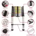 Telescopic 3.2M Aluminium DIY Foldable Extendable Builders Multi Purpose Ladder - Thumbnail 4